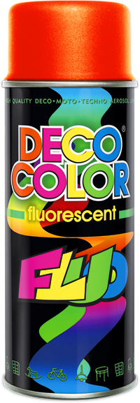 Lakier spray 400ml. fluores. pomarańczowy DC