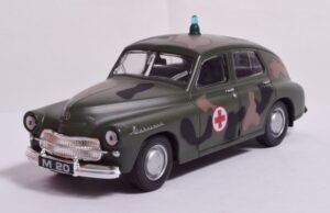 Zabawka samochód Warszawa M-20 pogot. wojsk. /PRL/