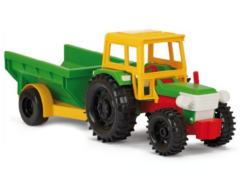Zabawka traktor z przyczepą /Wader/