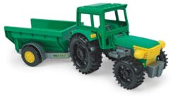 Zabawka traktor farmer z przyczepą /Wader/