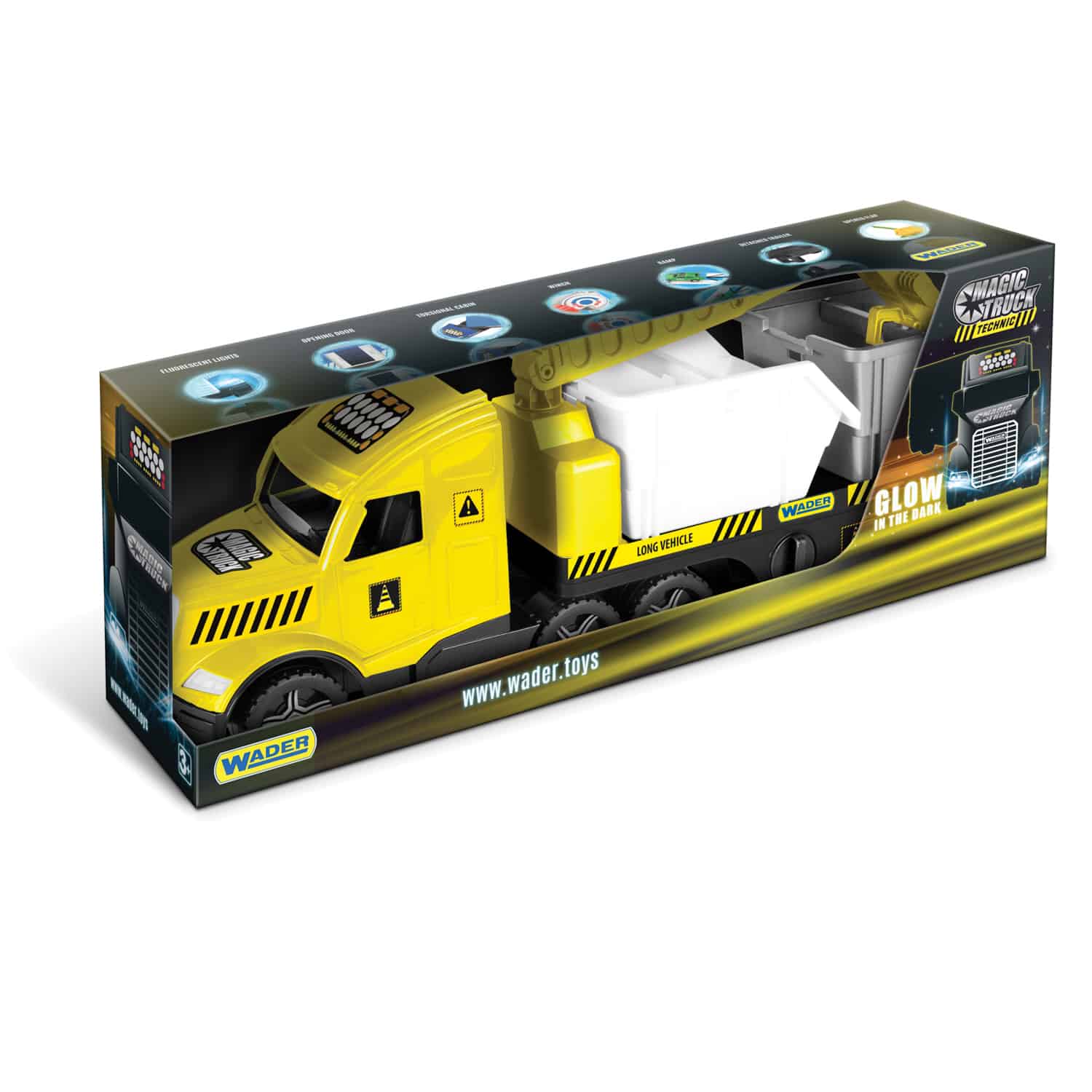 Zabawka Truck Technic laweta z kontenerami /Wader/ - obrazek 2