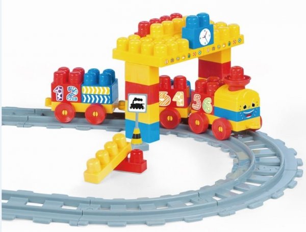 Zabawka kolejka Baby Blocks 2,24m/58el. /Wader/ XX - obrazek 2