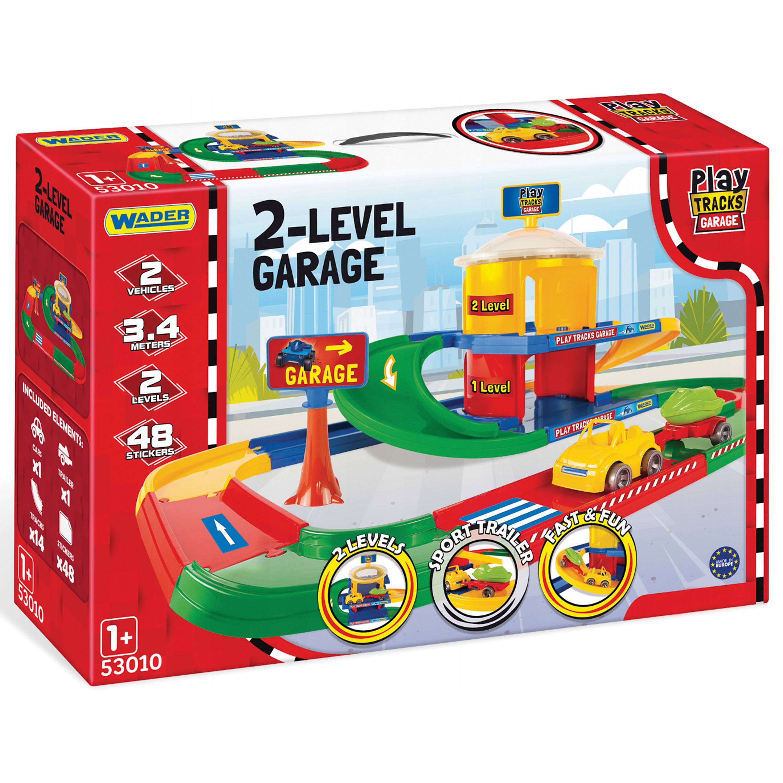 Zabawka Garaż 2-poziomowy Play Trucks /Wader/ XXX