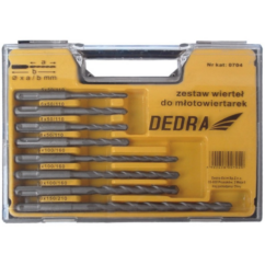 Kpl. wierteł SDS+ 6-10mm. 8 sztuk Dedra
