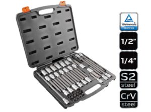Zestaw bitów torx 1/2" 38cz. Neo