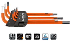 Kpl. kluczy imbus. 1,5-6mm. 7cz. Neo