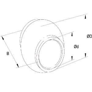 Kula łącznika 32*60*51mm. kat-3 Black-Line - obrazek 2