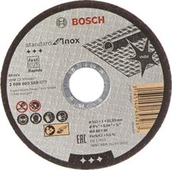 Tarcza 115 1,0*22 metal standart Bosch