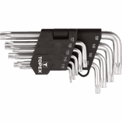 Kpl. kluczy torx T10-T50 9cz. Topex