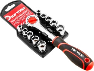 Klucze nasadowe 1/4" 12 sztuk Top Tools