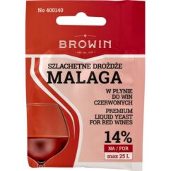 Drożdże winiarskie do czerwonych malaga 20ml.