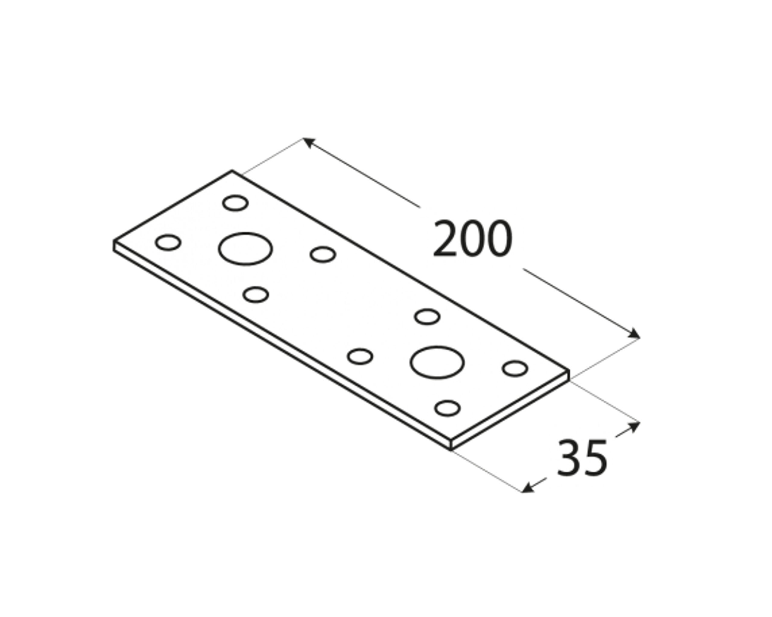 Łącznik budowlany 200*35 LP3 - obrazek 2