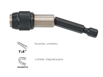 Uchwyt magnetyczny do końcówek wkrętak. 60mm Graph