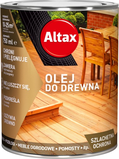 Olej do drewna tik 0,75l. Altax