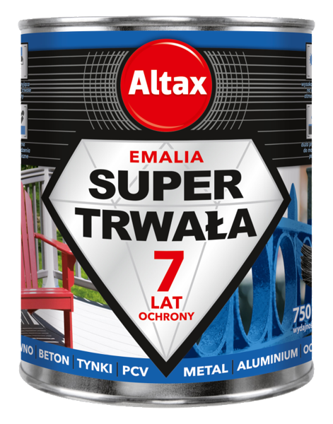Emalia Super Trwała 250ml. biała matowa Altax
