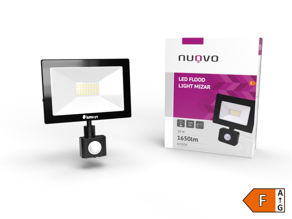 Naświetlacz LED 20W biała neutralna z cz.ruchu LL