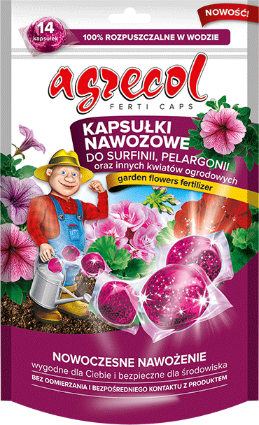 Kapsułki nawozowe do pelargonii 14 szt. Agrecol