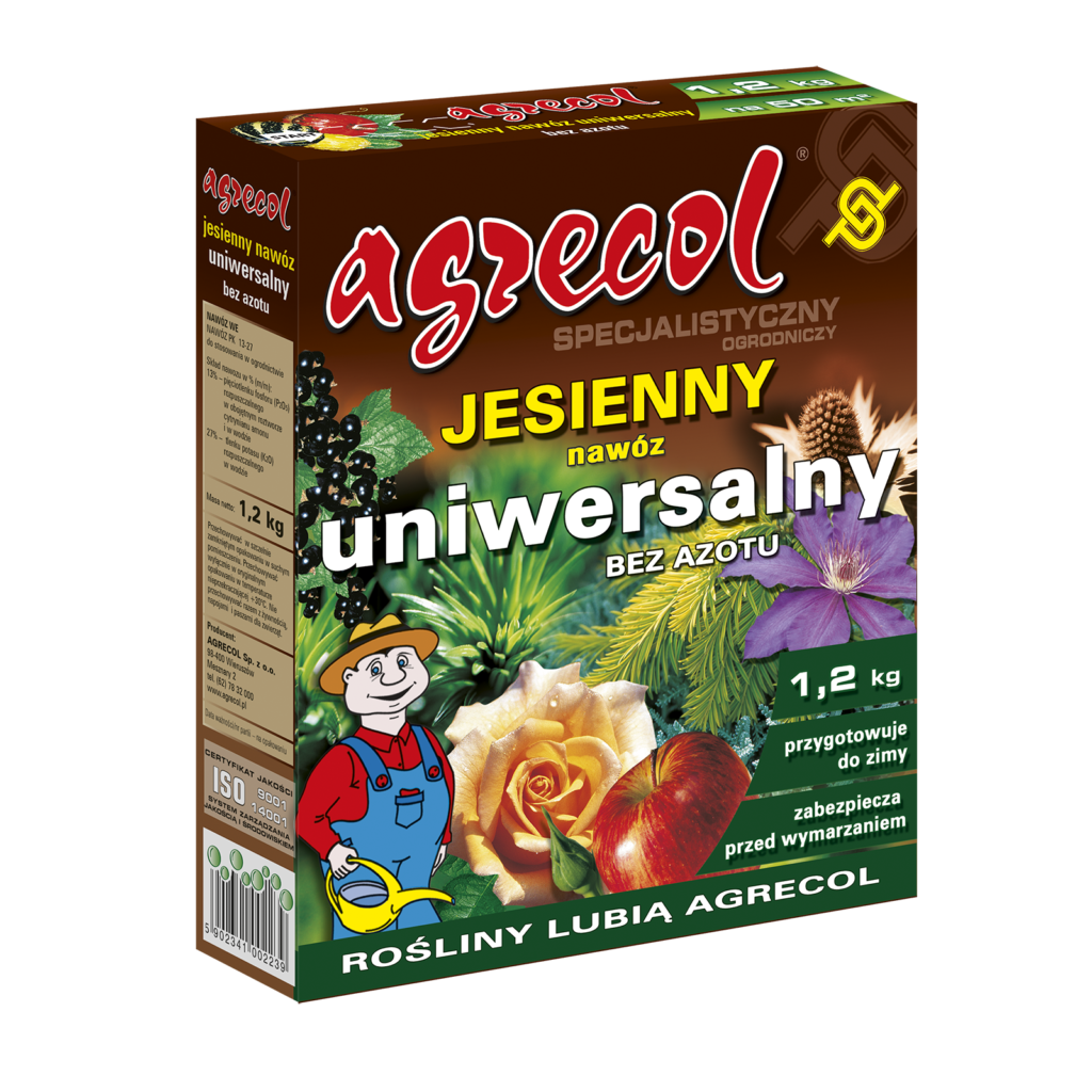 Nawóz jesienny uniwersalny bez azotu 1,2kg.Agrecol