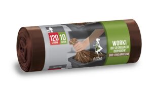 Worki na odpady 120l. brązowe (10szt)