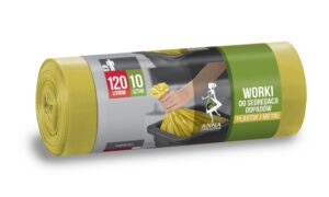 Worki na odpady 120l. żółte (10szt) *PK