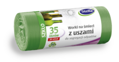 Worki na odpady 35l. z uszami zielone (20szt.)