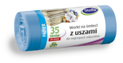Worki na odpady 35l. z uszami niebieskie (20szt.)