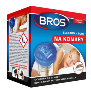 Elektrofumigator + płyn na komary Bros