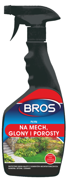 Płyn na mech glony i porosty 500ml. Bros