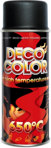 Lakier spray 400ml. temperaturowy czarny DC