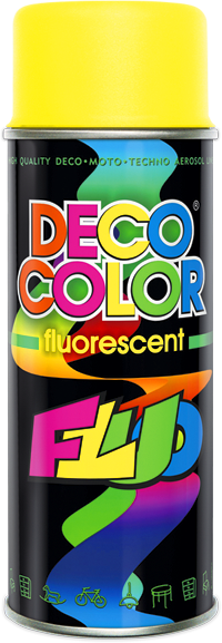 Lakier spray 400ml. fluores. żółty DC