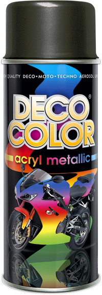 Lakier spray 400ml. czarny metalic DC