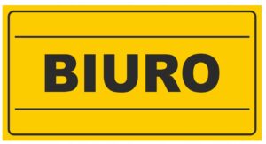 Tablica "BIURO" XXX