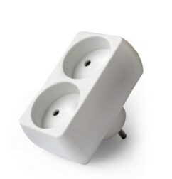Rozgałęźnik wtyczkowy 2-gniazda bez uziemienia