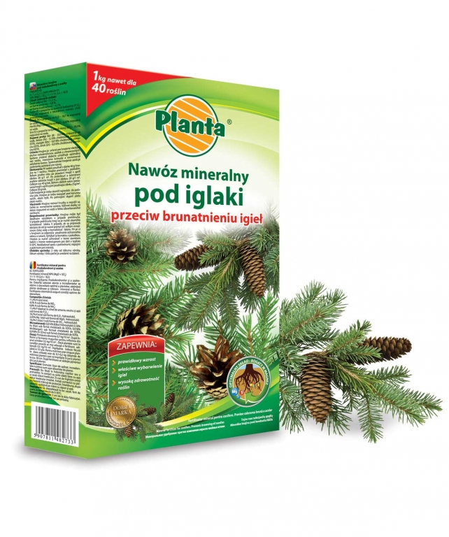 Nawóz przeciw brunatnieniu igieł 1kg. Planta