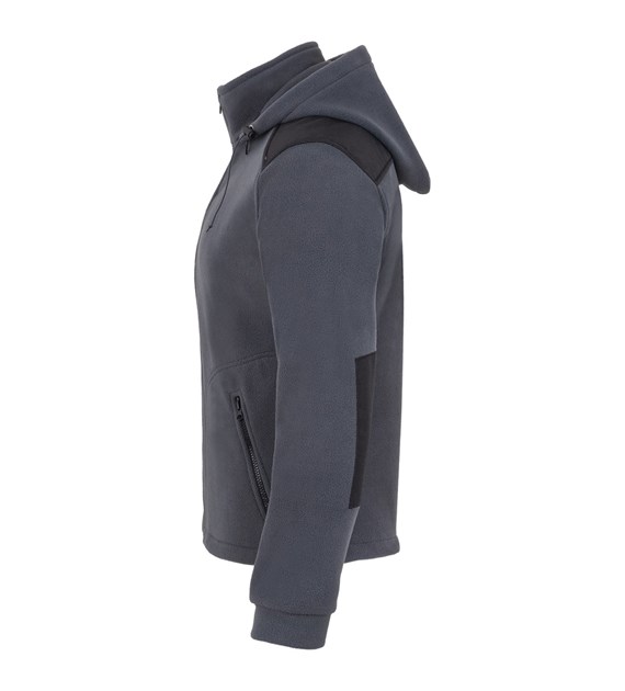 Bluza polar szaro-czarna z kapturem rozm. L /JHK/ - obrazek 2