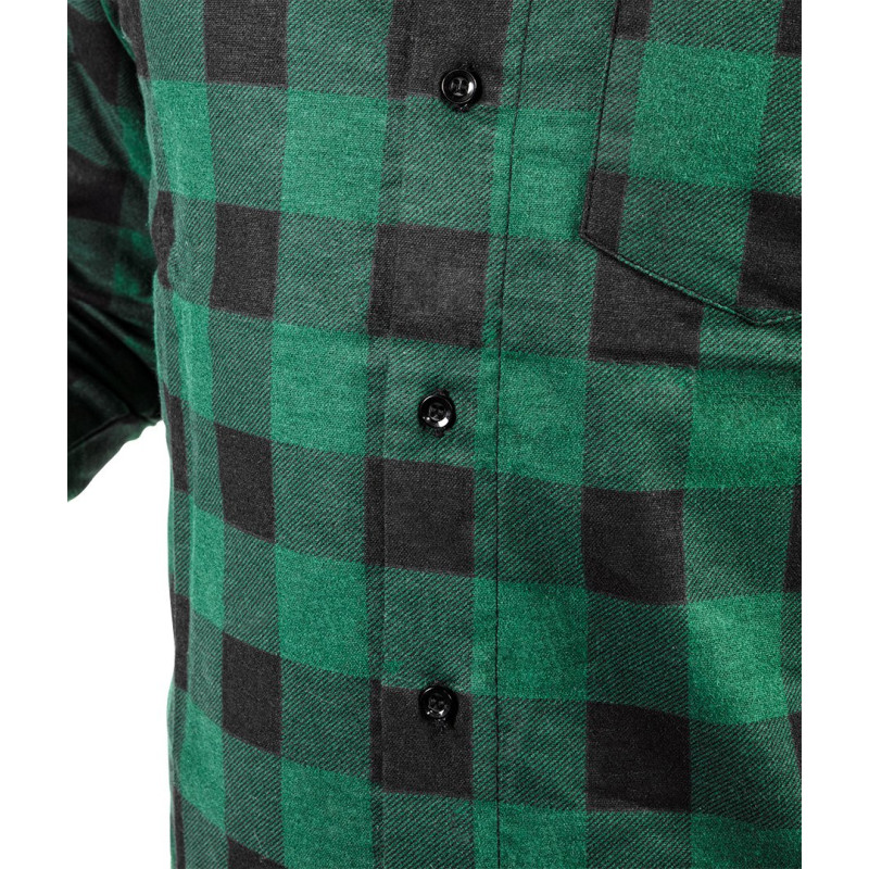 Koszula flanelowa zielona S - obrazek 4