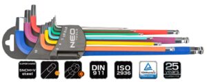 Kpl. kluczy imbus. 1,5-10mm. 9cz. Neo
