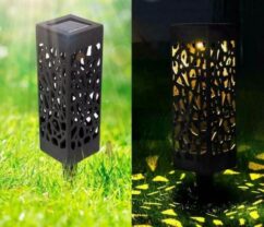 Lampa solarna ze stali nierdzewnej 6*6*29