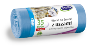 Worki na odpady 35l. z uszami niebieskie (30szt.)