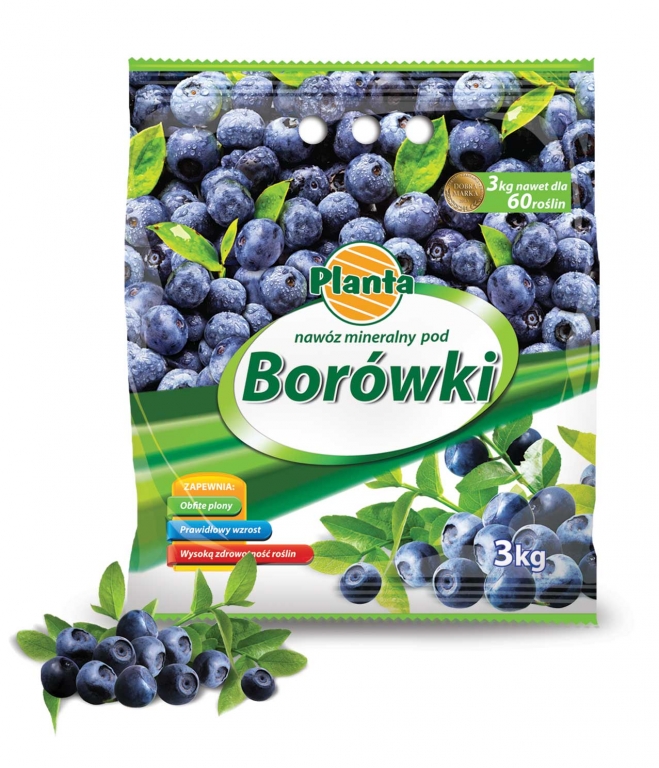 Nawóz do borówek 3kg. worek Planta