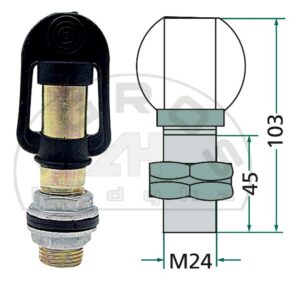 Uchwyt lampy błyskowej (mocowanie śrubowe)
