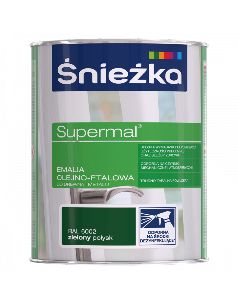 Emalia zielona 0,2l. RAL6002 F505 Supermal