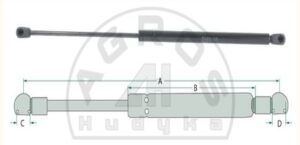 Siłownik gazowy L-402/200 200N szyby przedniej